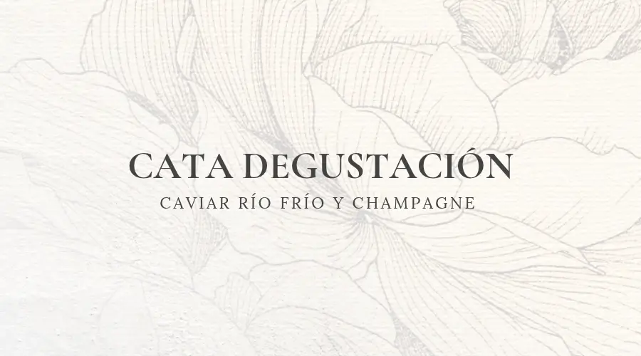 Cabecera del evento Cata Degustación Caviar Río Frío y Champagne en Aftergreen, La Monacilla (Huelva).